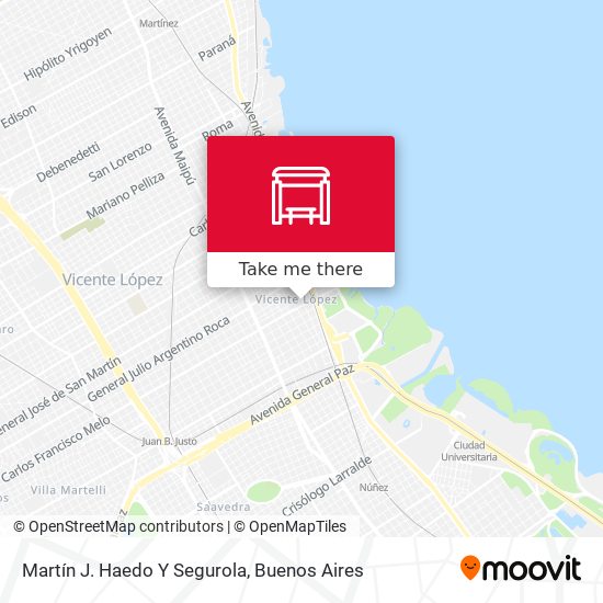 Mapa de Martín J. Haedo Y Segurola