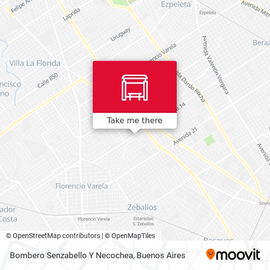 Bombero Senzabello Y Necochea map