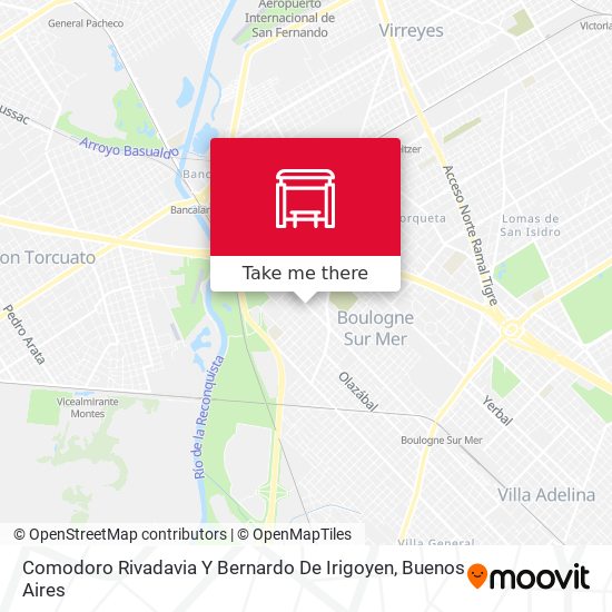 Comodoro Rivadavia Y Bernardo De Irigoyen map