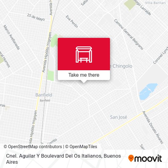 Cnel. Aguilar Y Boulevard Del Os Italianos map