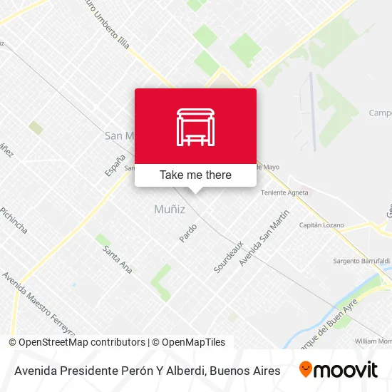 Avenida Presidente Perón Y Alberdi map