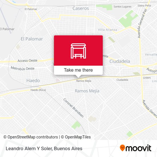 Leandro Alem Y Soler map