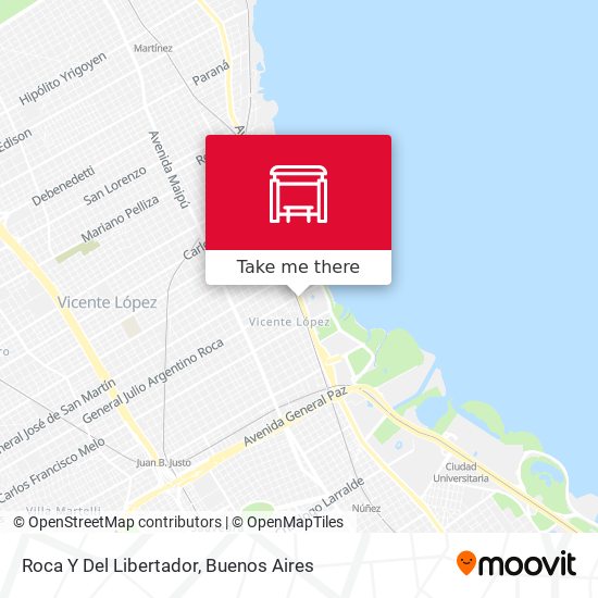 Roca Y Del Libertador map