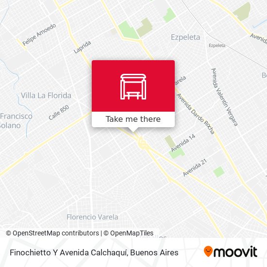 Finochietto Y Avenida Calchaquí map