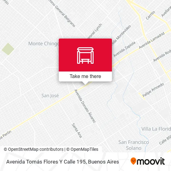 Avenida Tomás Flores Y Calle 195 map