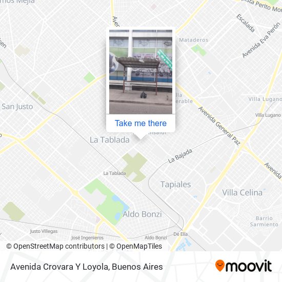 Avenida Crovara Y Loyola map