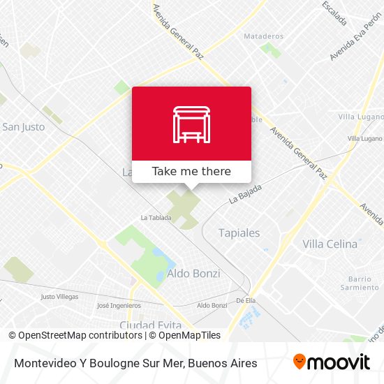 Montevideo Y Boulogne Sur Mer map