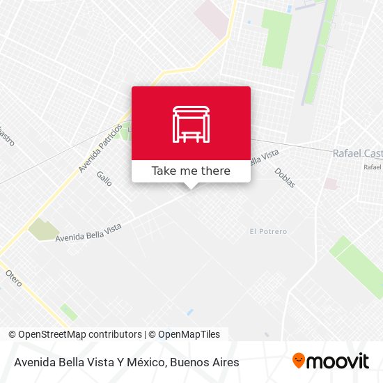 Avenida Bella Vista Y México map
