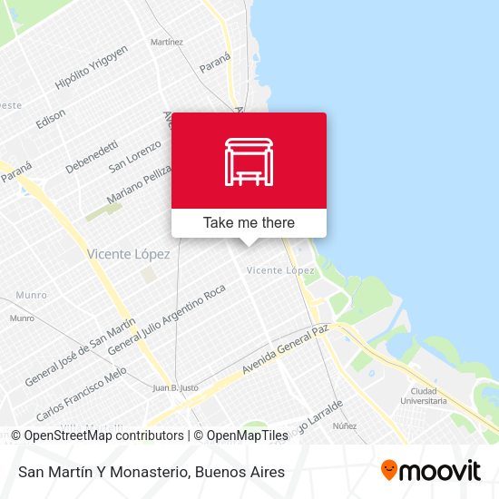 San Martín Y Monasterio map