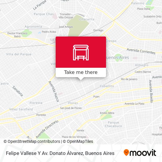 Felipe Vallese Y Av. Donato Álvarez map