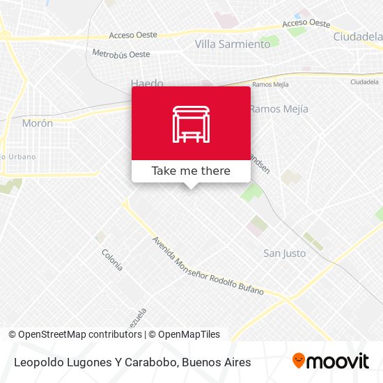 Leopoldo Lugones Y Carabobo map