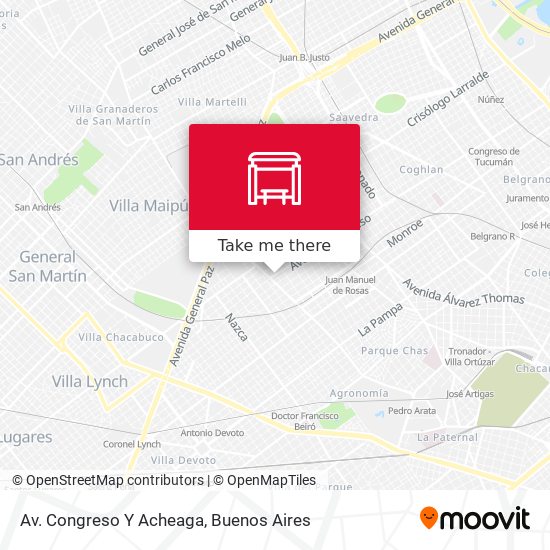 Av. Congreso Y Acheaga map