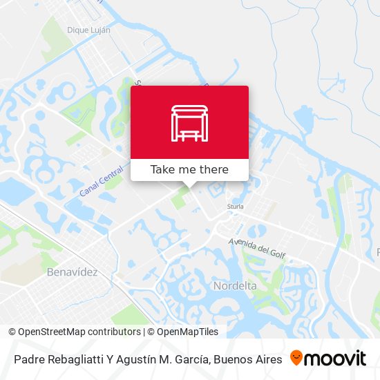 Padre Rebagliatti Y Agustín M. García map