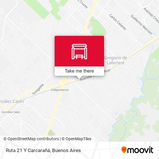 Ruta 21 Y Carcarañá map
