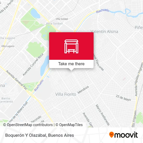 Boquerón Y Olazábal map