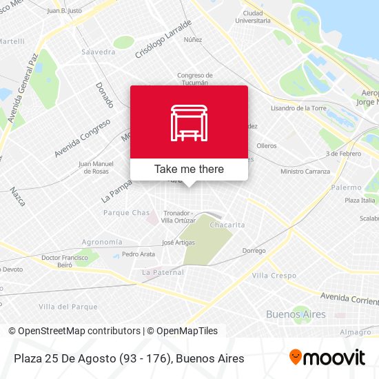 Plaza 25 De Agosto (93 - 176) map