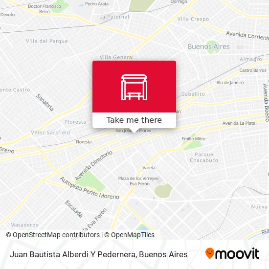 Mapa de Juan Bautista Alberdi Y Pedernera