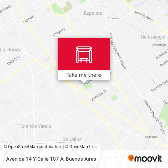 Mapa de Avenida 14 Y Calle 107 A