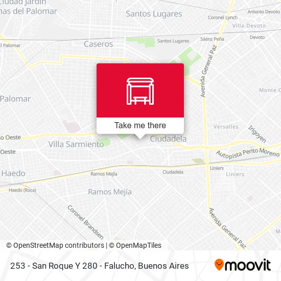 253 - San Roque Y 280 - Falucho map