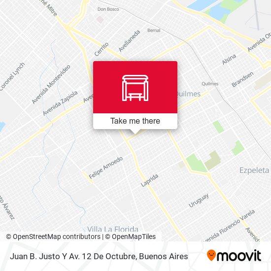 Juan B. Justo Y Av. 12 De Octubre map