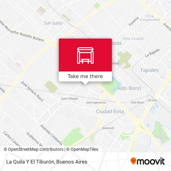 Mapa de La Quila Y El Tiburón