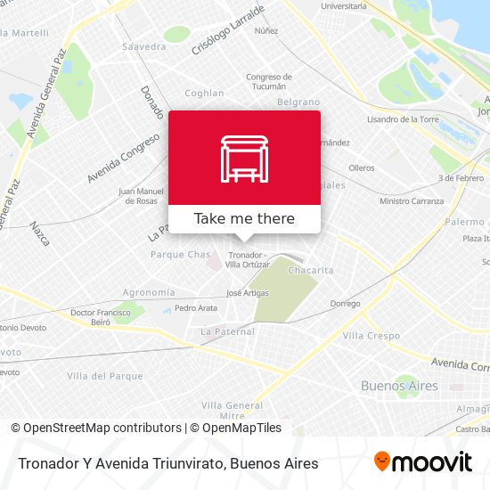 Tronador Y Avenida Triunvirato map