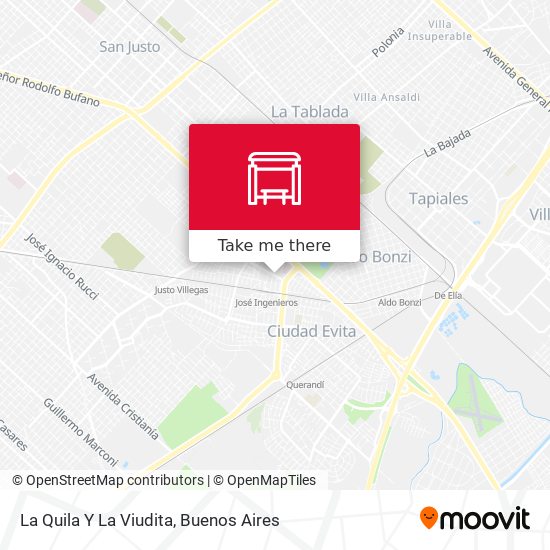 La Quila Y La Viudita map
