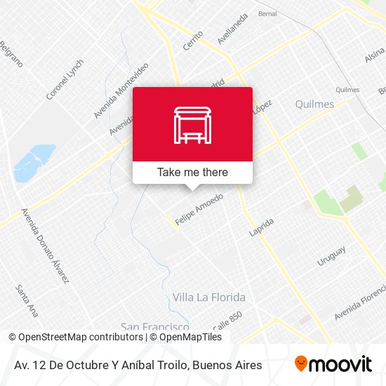 Av. 12 De Octubre Y Aníbal Troilo map