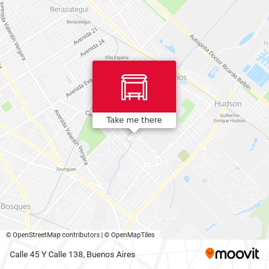 Mapa de Calle 45 Y Calle 138