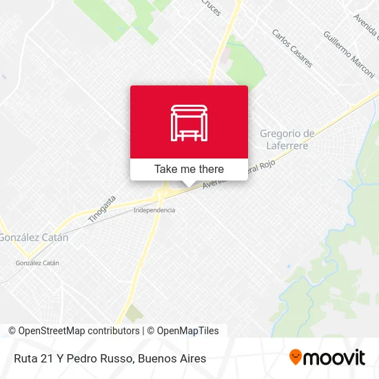 Ruta 21 Y Pedro Russo map