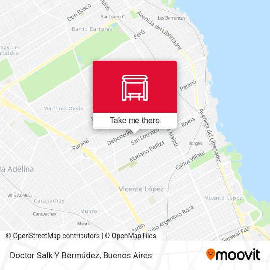 Doctor Salk Y Bermúdez map