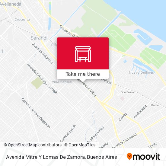 Mapa de Avenida Mitre Y Lomas De Zamora