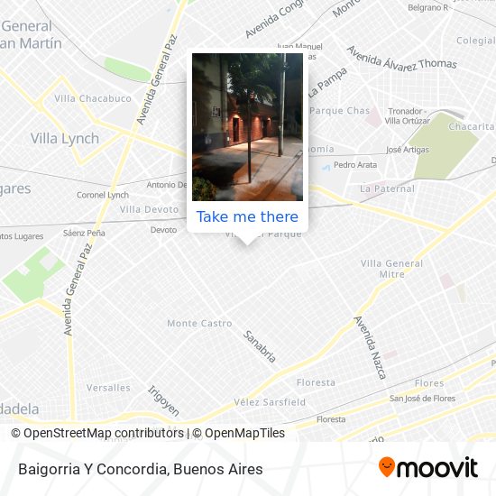 Mapa de Baigorria Y Concordia