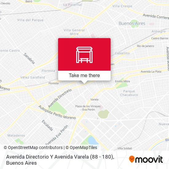 Avenida Directorio Y Avenida Varela (88 - 180) map