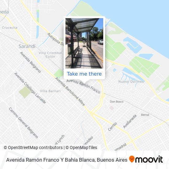 Avenida Ramón Franco Y Bahía Blanca map
