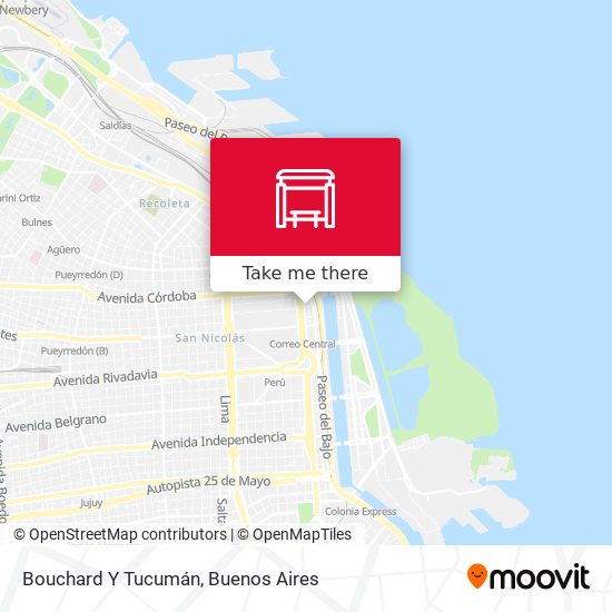 Mapa de Bouchard Y Tucumán
