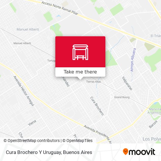 Mapa de Cura Brochero Y Uruguay