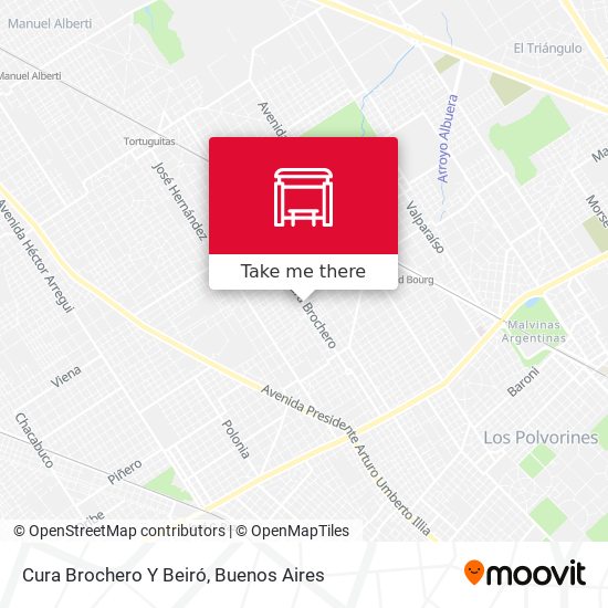 Mapa de Cura Brochero Y Beiró