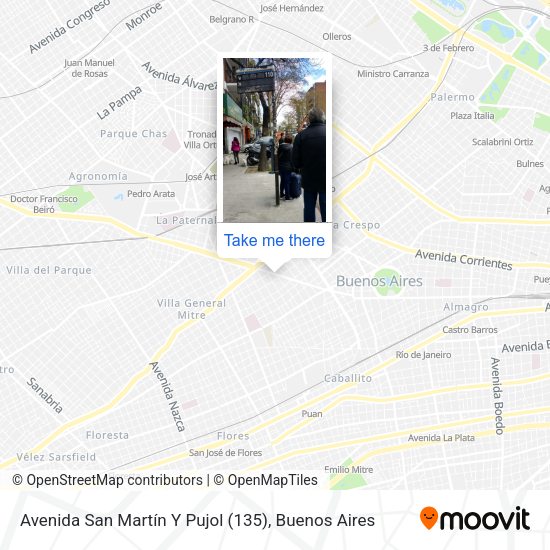 Avenida San Martín Y Pujol (135) map