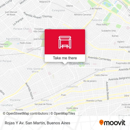 Rojas Y Av. San Martín map