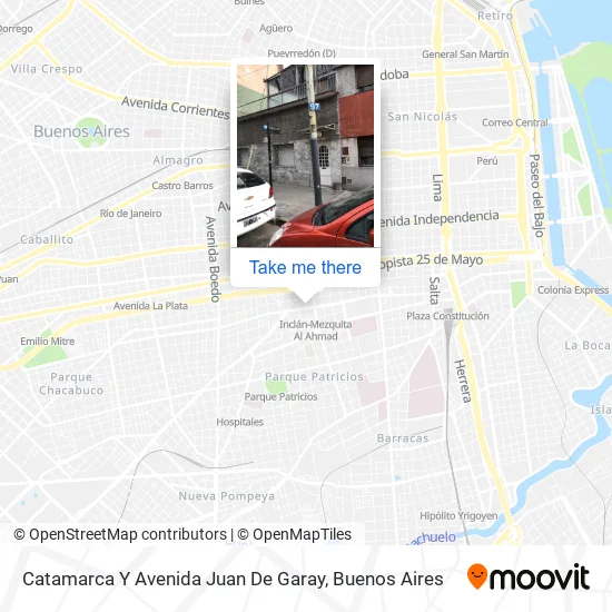 Catamarca Y Avenida Juan De Garay map
