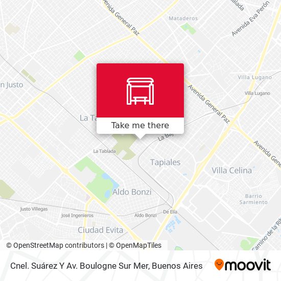 Cnel. Suárez Y Av. Boulogne Sur Mer map