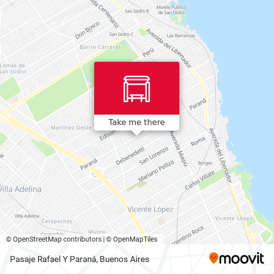 Mapa de Pasaje Rafael Y Paraná
