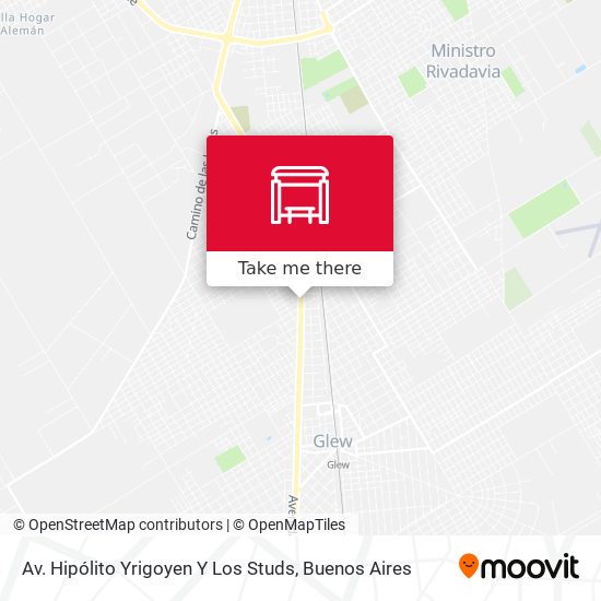 Av. Hipólito Yrigoyen Y Los Studs map