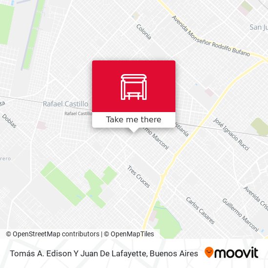 Mapa de Tomás A. Edison Y Juan De Lafayette