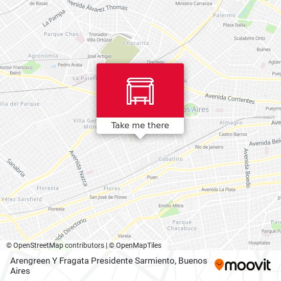 Mapa de Arengreen Y Fragata Presidente Sarmiento