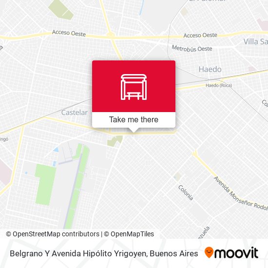 Belgrano Y Avenida Hipólito Yrigoyen map