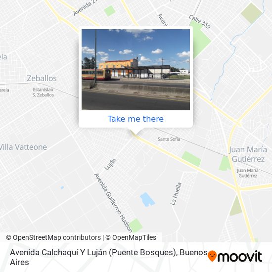 Avenida Calchaquí Y Luján (Puente Bosques) map