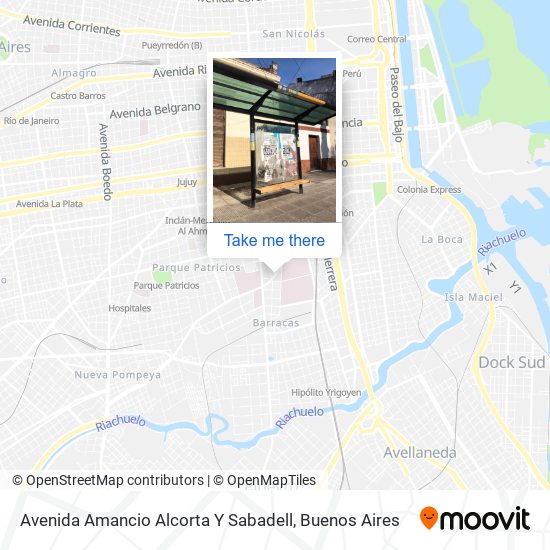 Avenida Amancio Alcorta Y Sabadell map