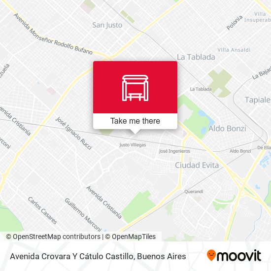 Avenida Crovara Y Cátulo Castillo map